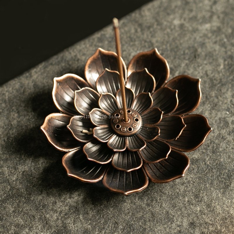 Home Fragrance Incense - Alloy Line Incense Burner Lotus Incense