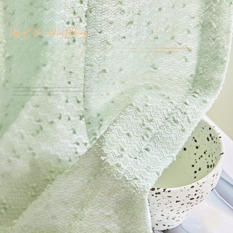 Home Fragrance In French - French retro high-end green fragrance Curtains