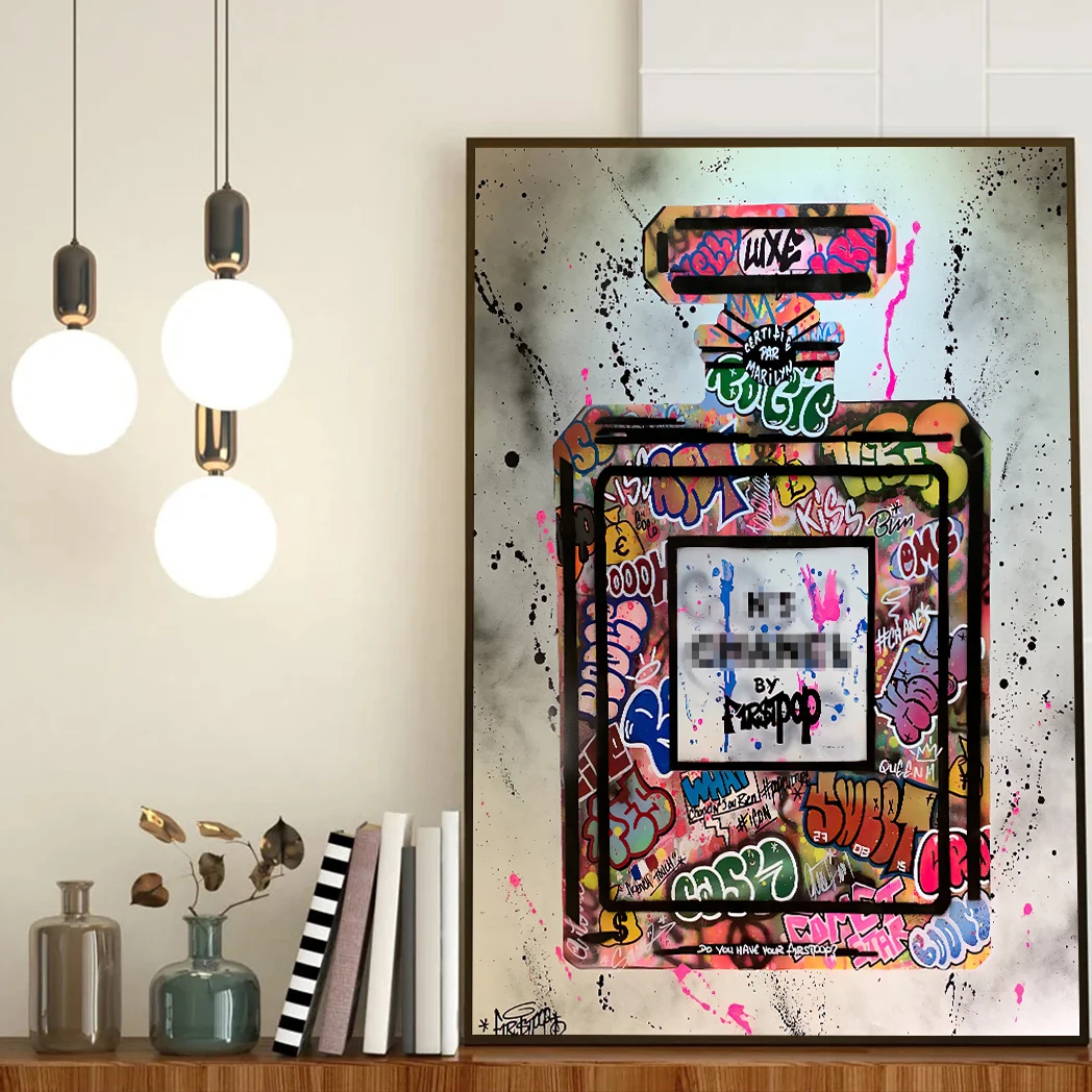 Fragrance Home Decor - Abstract Street Graffiti Ink Style Perfume