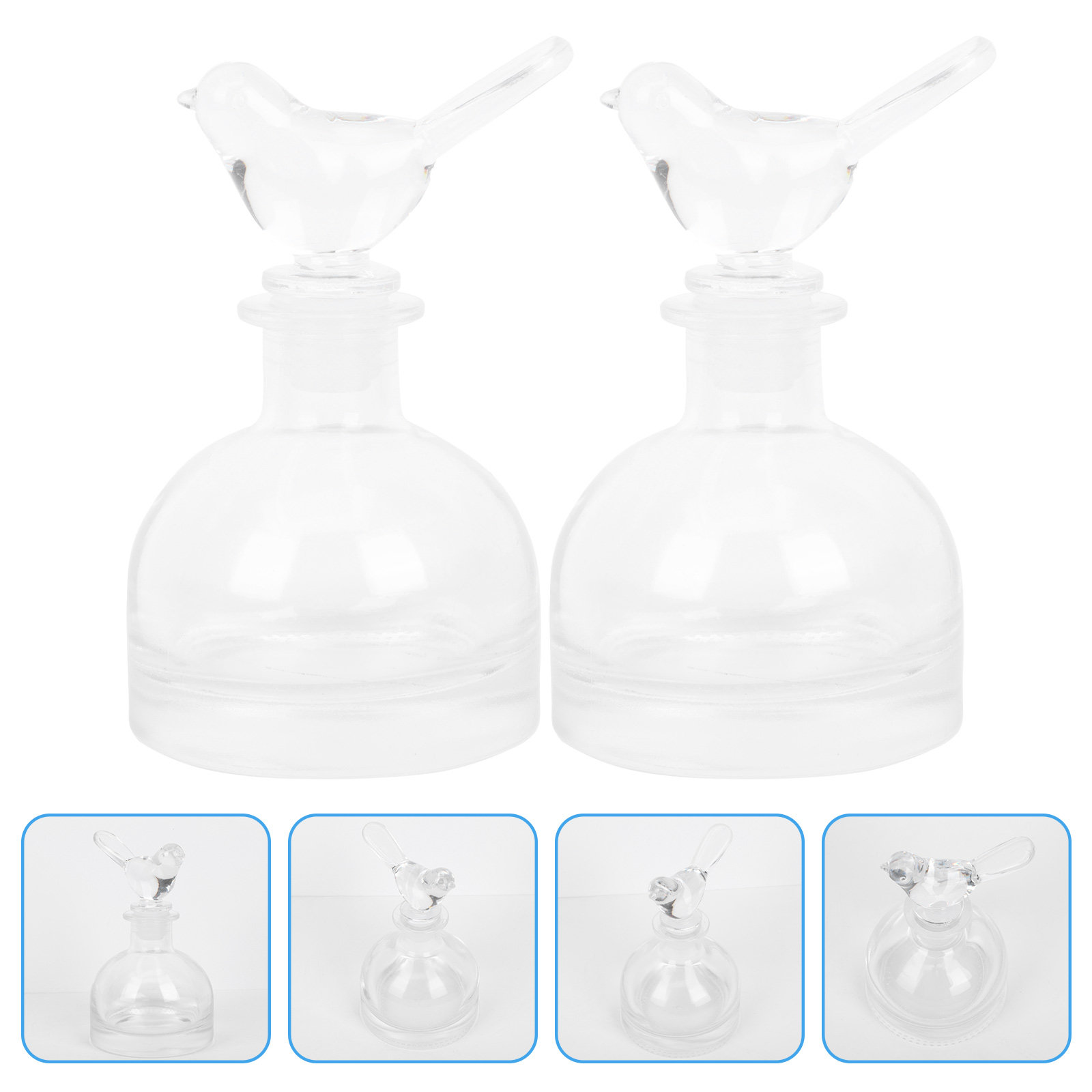 2Pcs Glass Perfume Bottles Pre - Fragrance Home Decor review and price