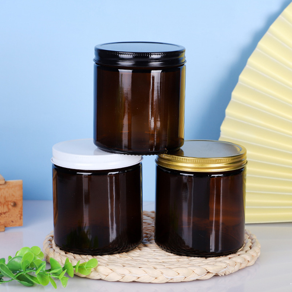 250ml brown&amber round shape  - Amber Jar Candle review and price