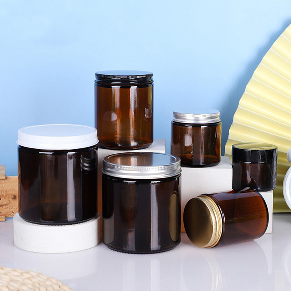 250ml brown&amber round shape  - Amber Jar Candle review and price