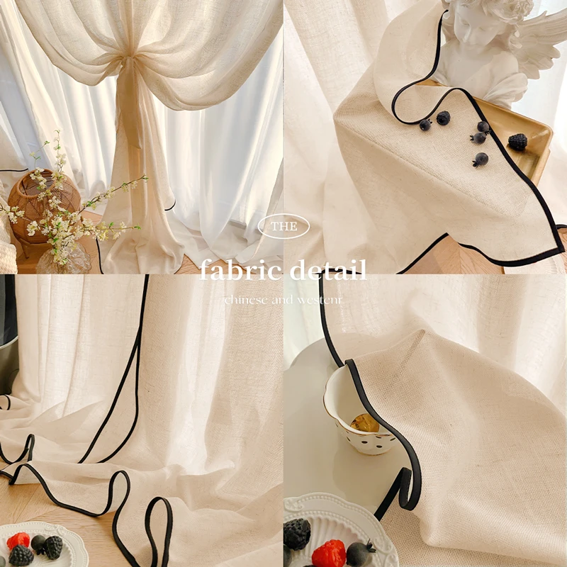 Black Border Linen Gauze Small - Home Fragrance In French review and price
