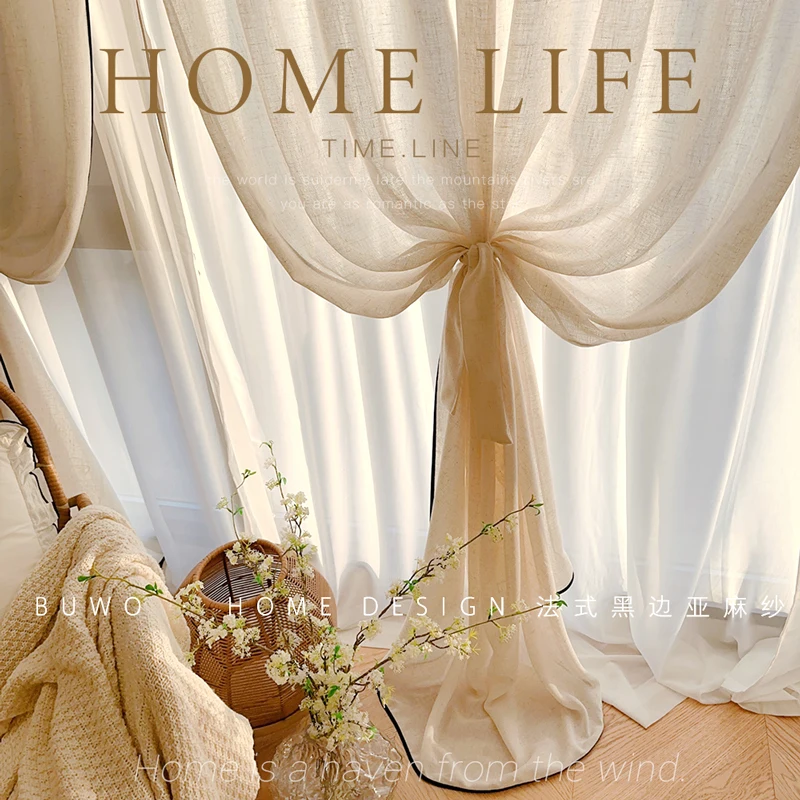 Black Border Linen Gauze Small - Home Fragrance In French review and price