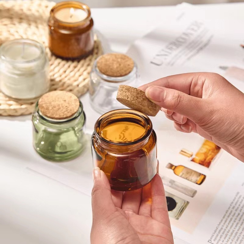 60pcs DIY Candle Glass Cups wi - Amber Jar Candle review and price