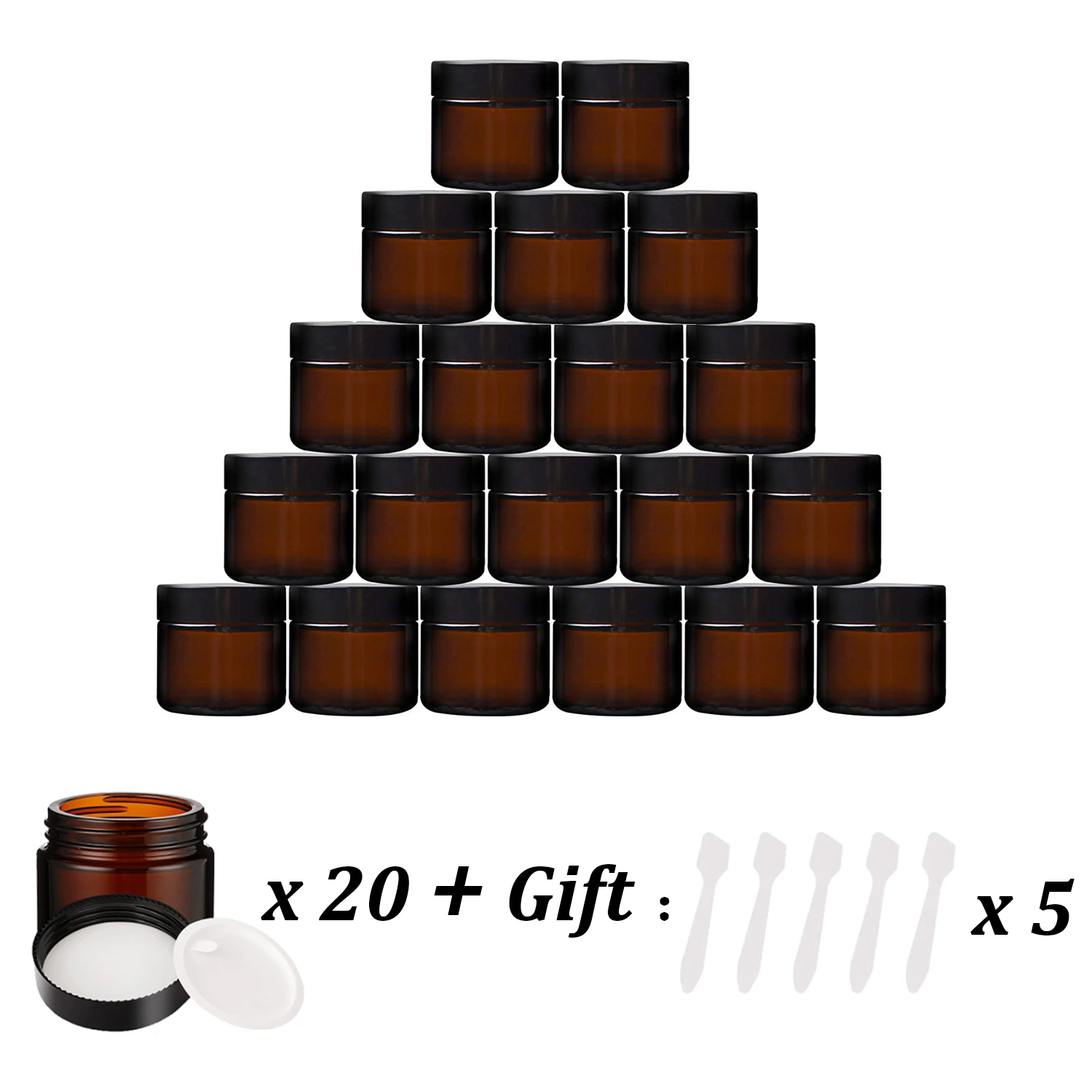 20PCS Small Amber Glass Jars w - Amber Jar Candle review and price