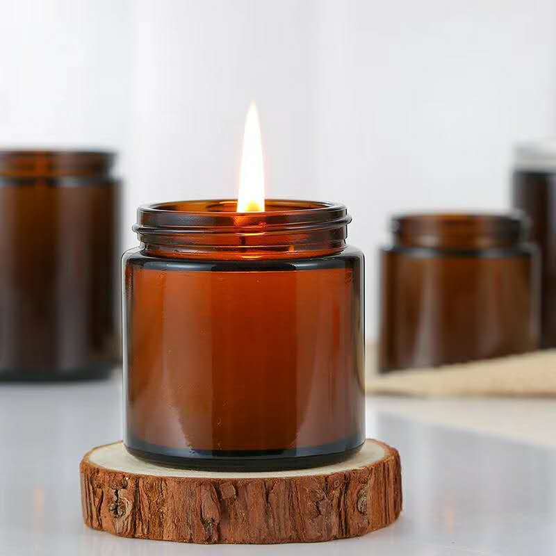 6pc 100/250ml Amber Glass Cand - Amber Jar Candle review and price